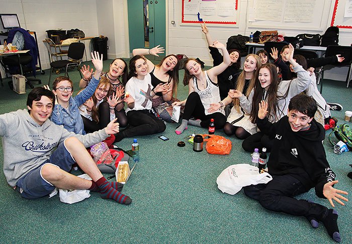 Young people attending Children's Drama Classes in Belfast and Antim at Youth Lyric